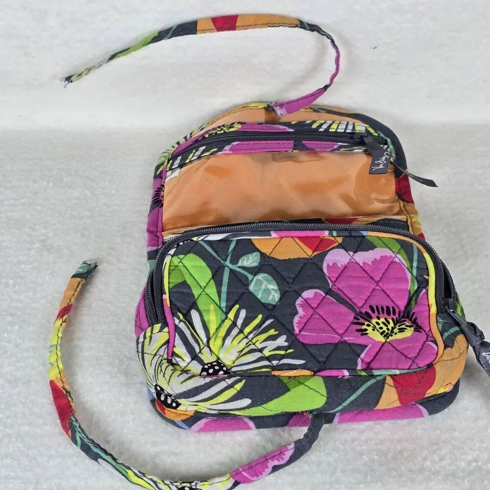 Vera Bradley Makeup Folio Organizer/Travel Case Jazzy Bloom Bifold